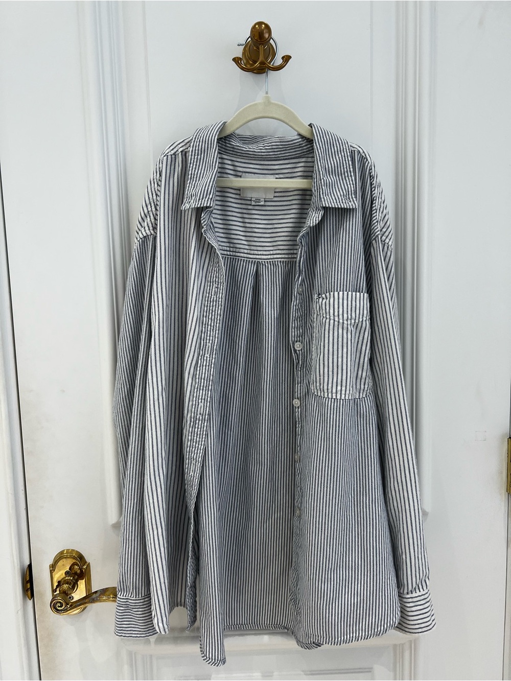 American Eagle Striped Button-Up Shirt